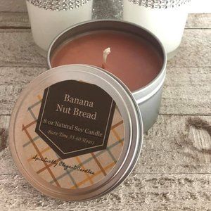 Handmade | Banana Nut Bread 8oz Soy Candle